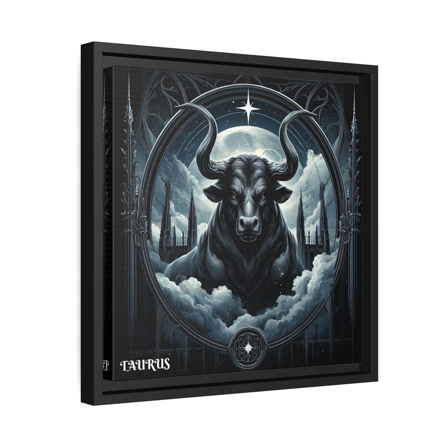 TAURUS Matte Canvas, Black Frame