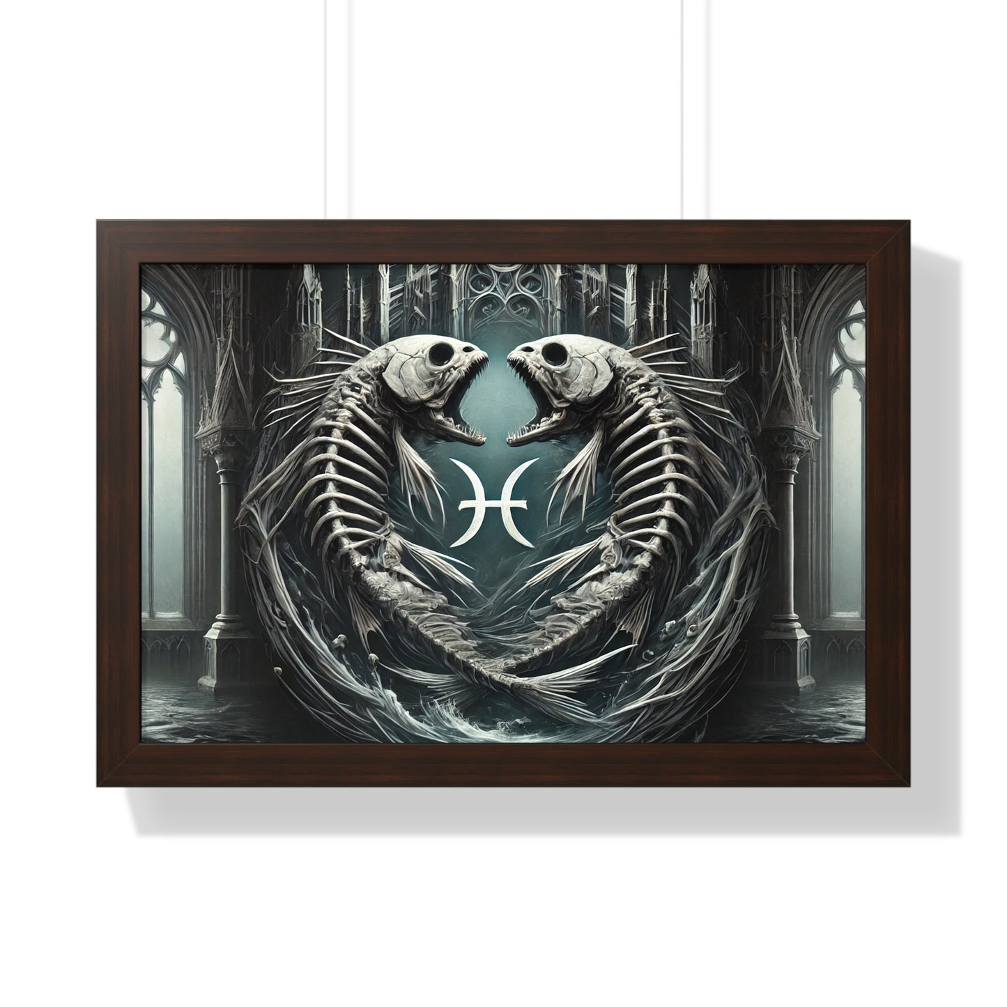 Happy Halloween Framed Horizontal Poster Pisces