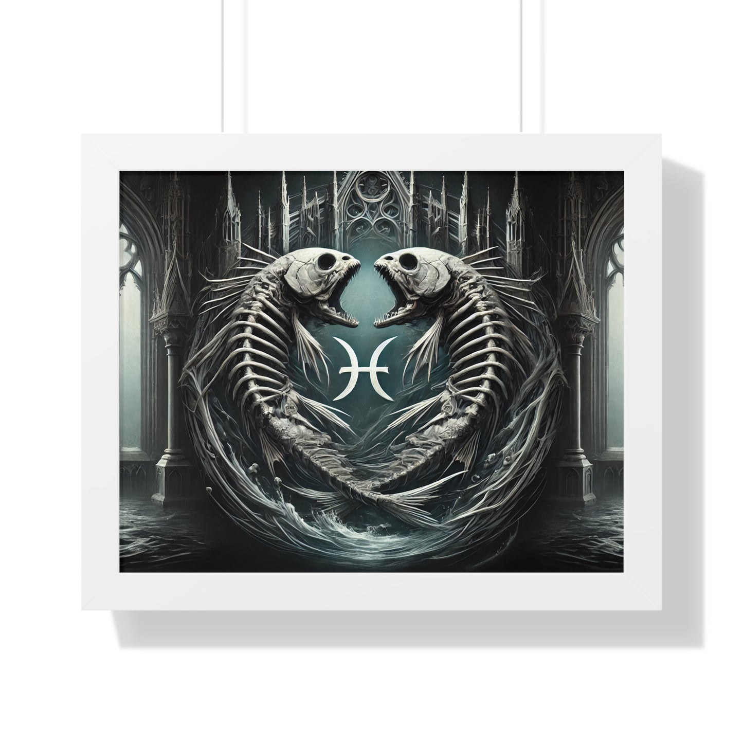 Happy Halloween Framed Horizontal Poster Pisces