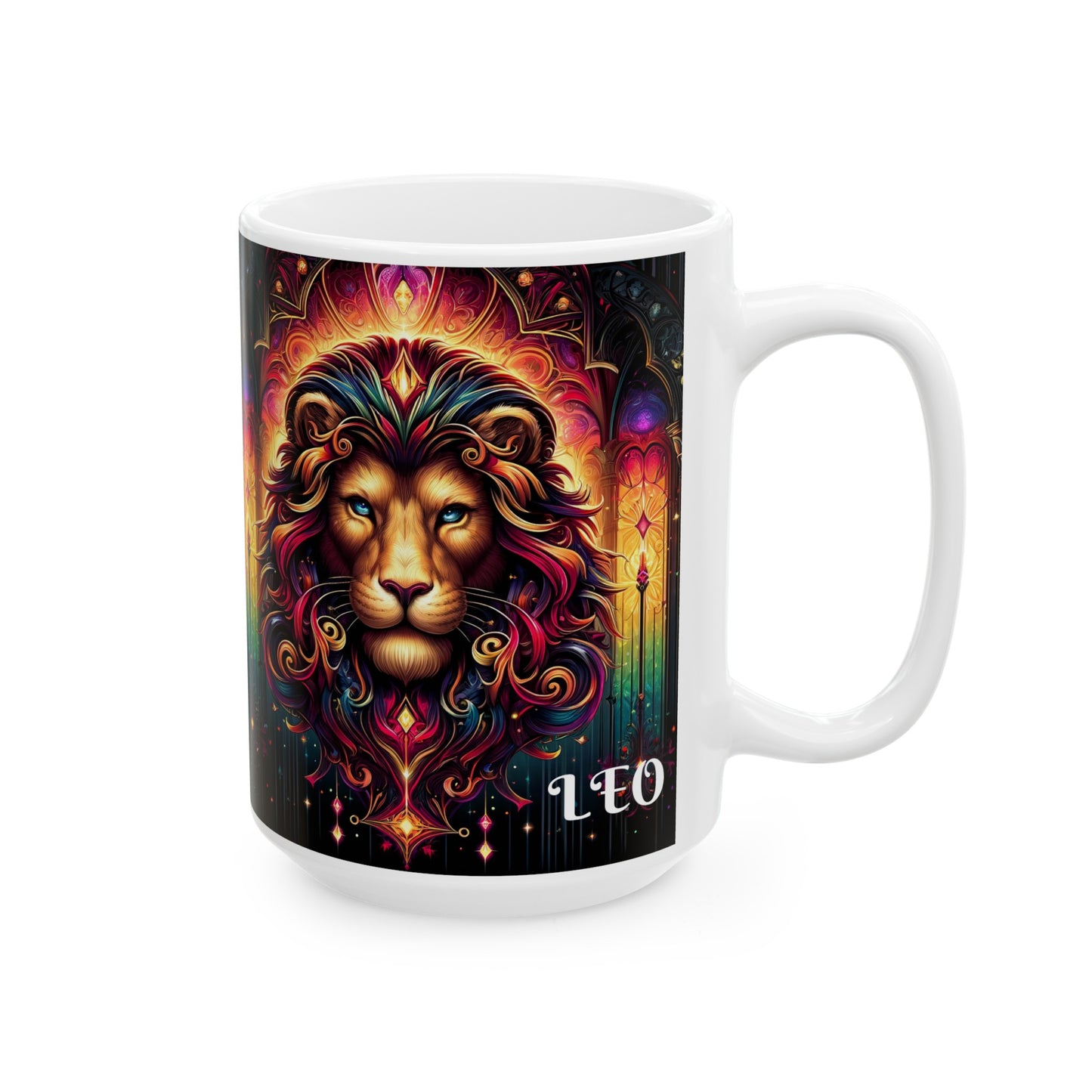 LEO Ceramic Mug, (11oz, 15oz)