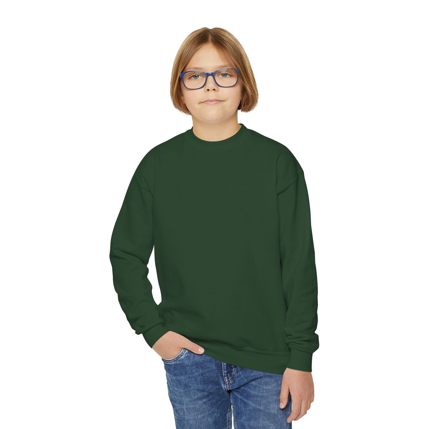 Youth Crewneck Sweatshirt Enjoy Your Life white