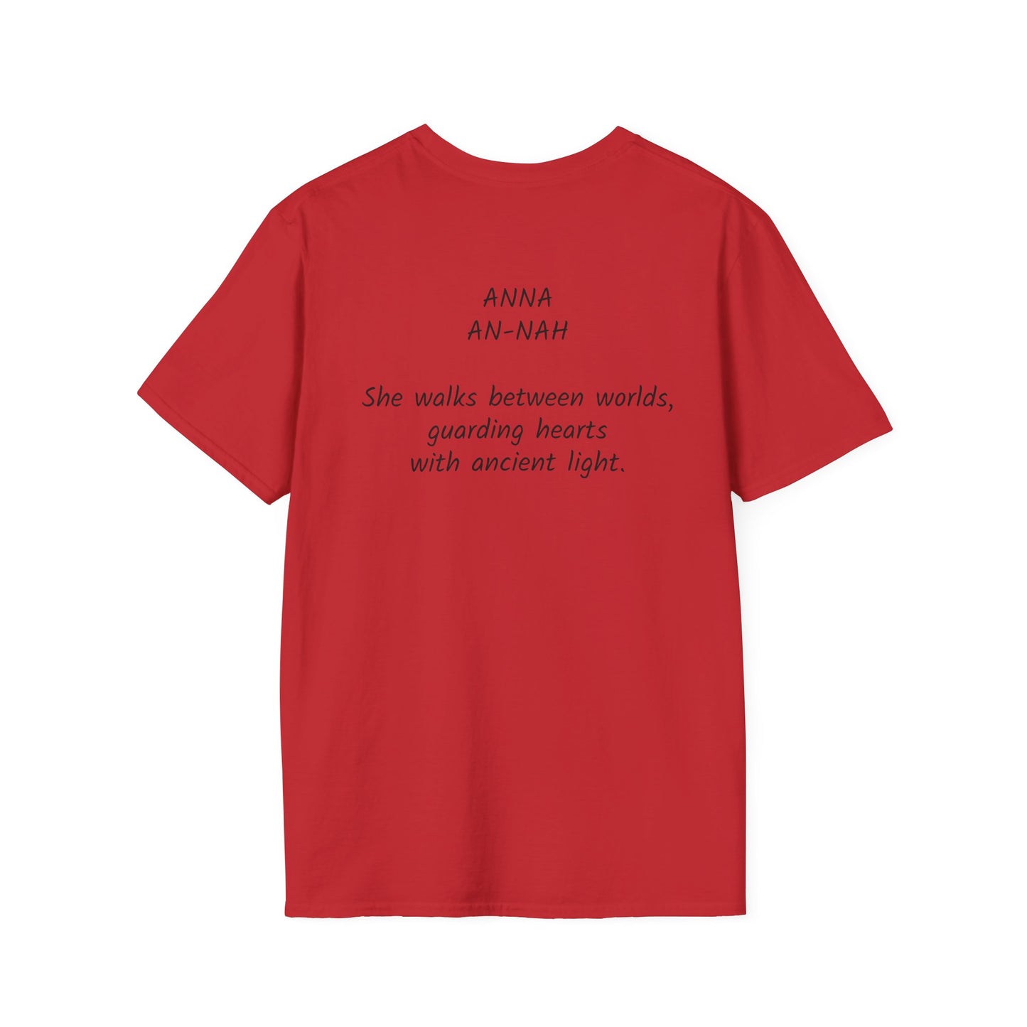 Mystical ANNA Name T-Shirt – Guardian of Light Edition. Spiritual Quote T-Shirt, Gift for Her, Affirmation Clothing, Unique Graphic Tee, Inspirational Apparel, Casual Style
