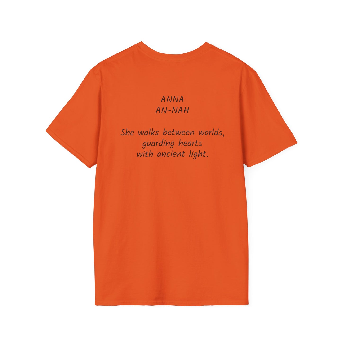 Mystical ANNA Name T-Shirt – Guardian of Light Edition. Spiritual Quote T-Shirt, Gift for Her, Affirmation Clothing, Unique Graphic Tee, Inspirational Apparel, Casual Style