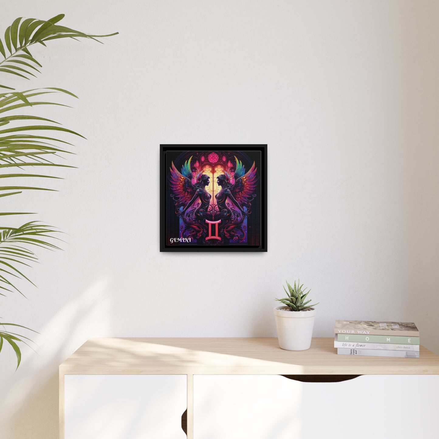 GEMINI Matte Canvas, Black Frame