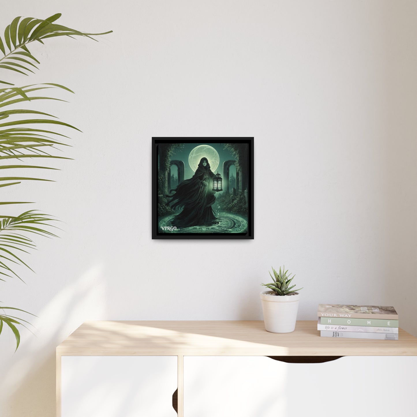 VIRGO Matte Canvas, Black Frame
