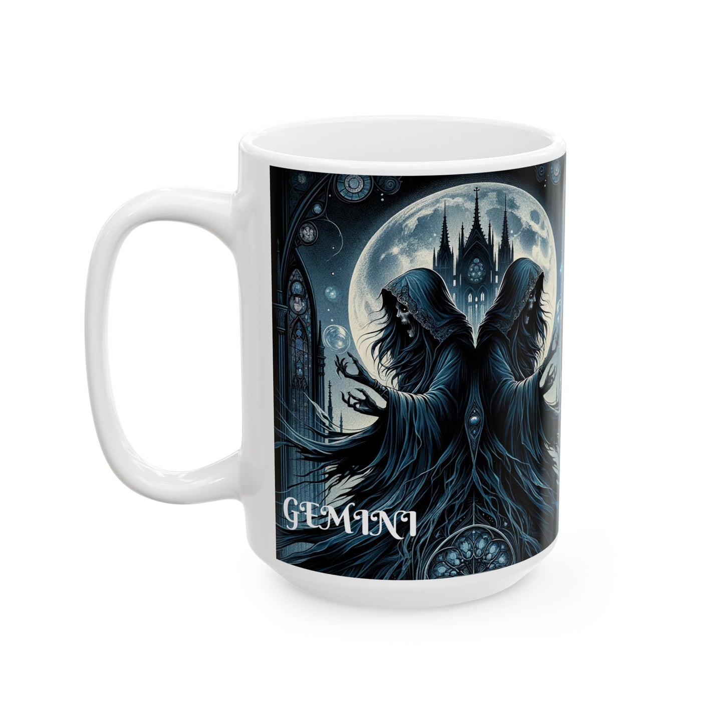 GEMINI GOTHIC Ceramic Mug, (11oz, 15oz)