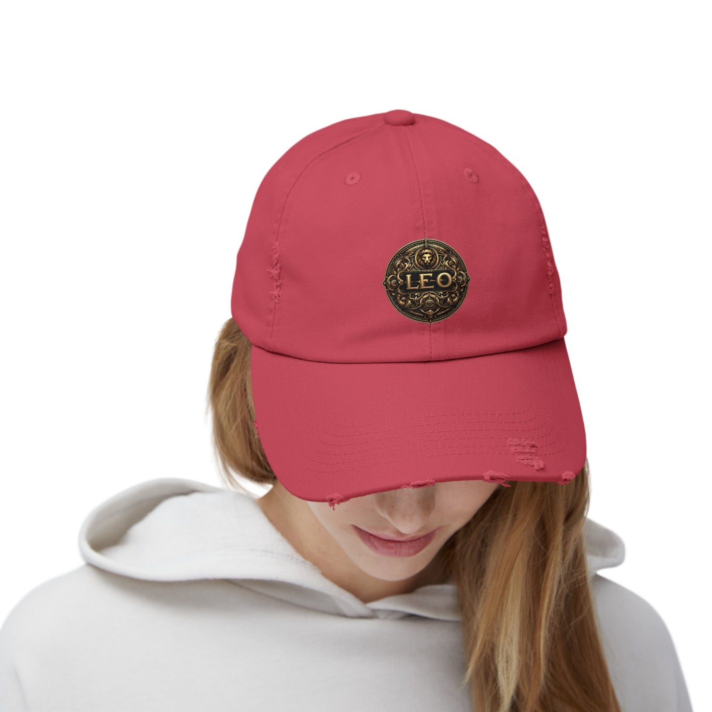 LEO Unisex Distressed Cap
