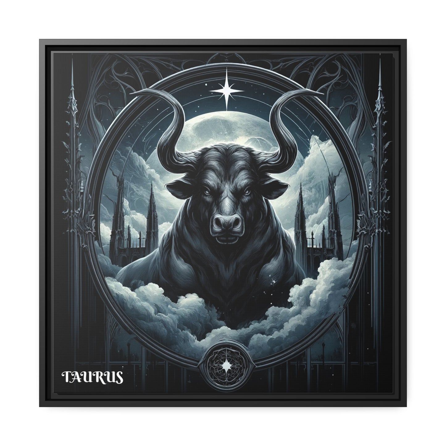 TAURUS Matte Canvas, Black Frame