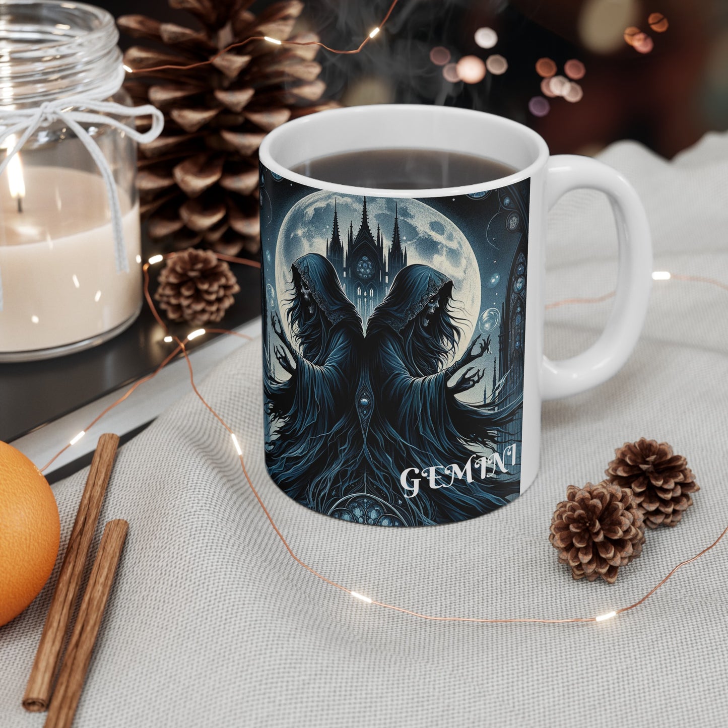 GEMINI GOTHIC Ceramic Mug, (11oz, 15oz)