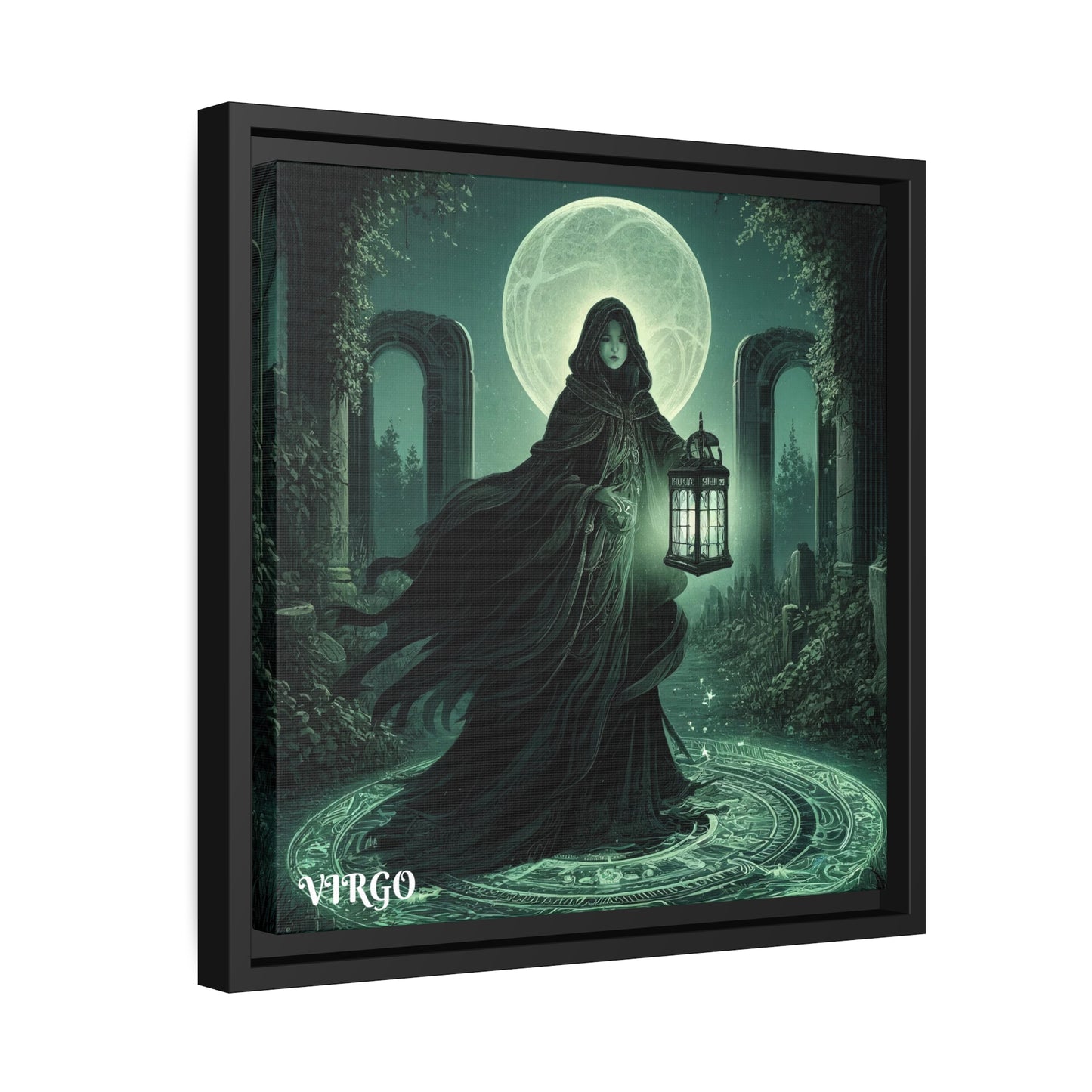 VIRGO Matte Canvas, Black Frame