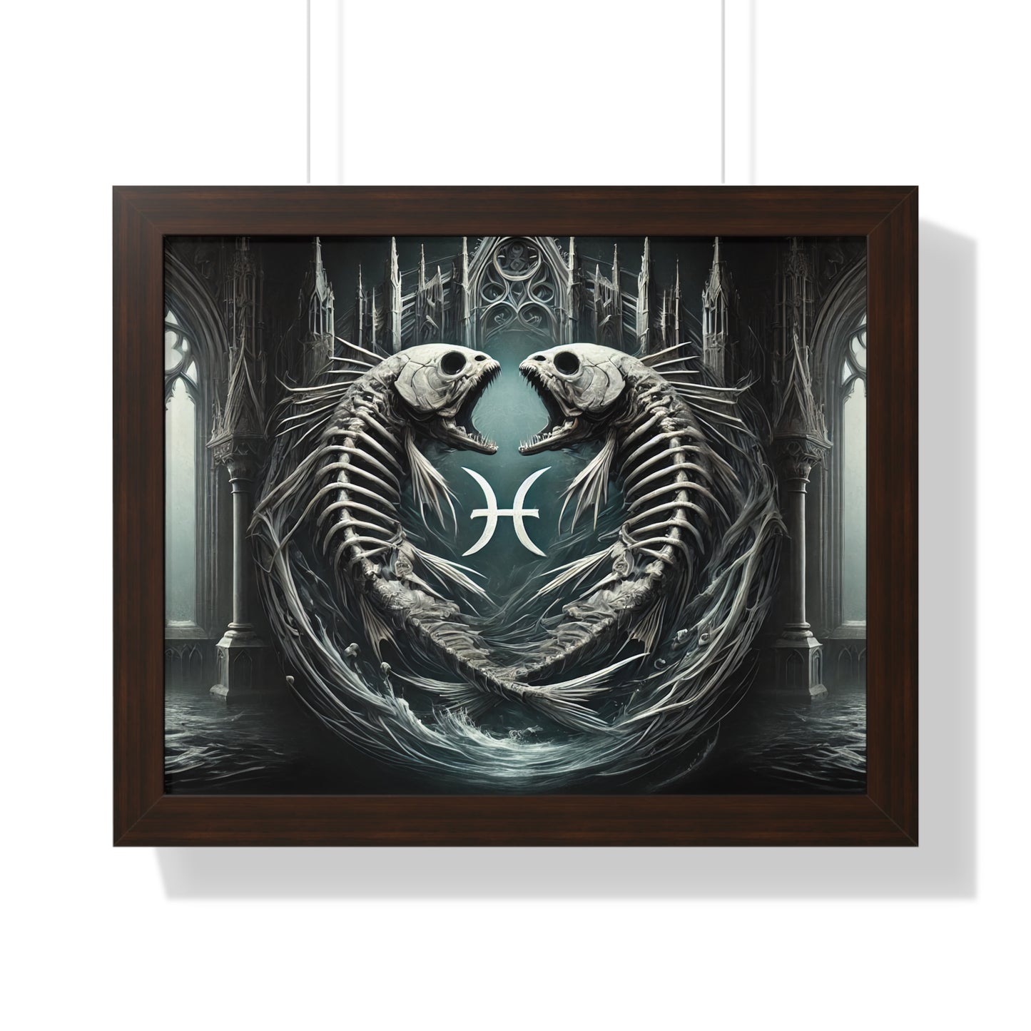 Happy Halloween Framed Horizontal Poster Pisces