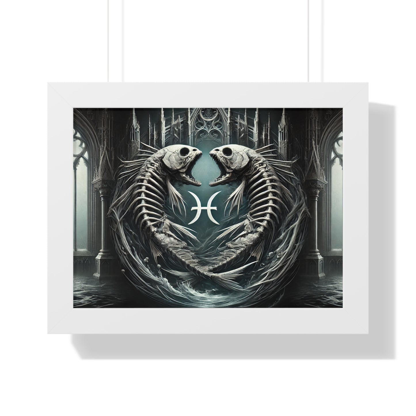 Happy Halloween Framed Horizontal Poster Pisces