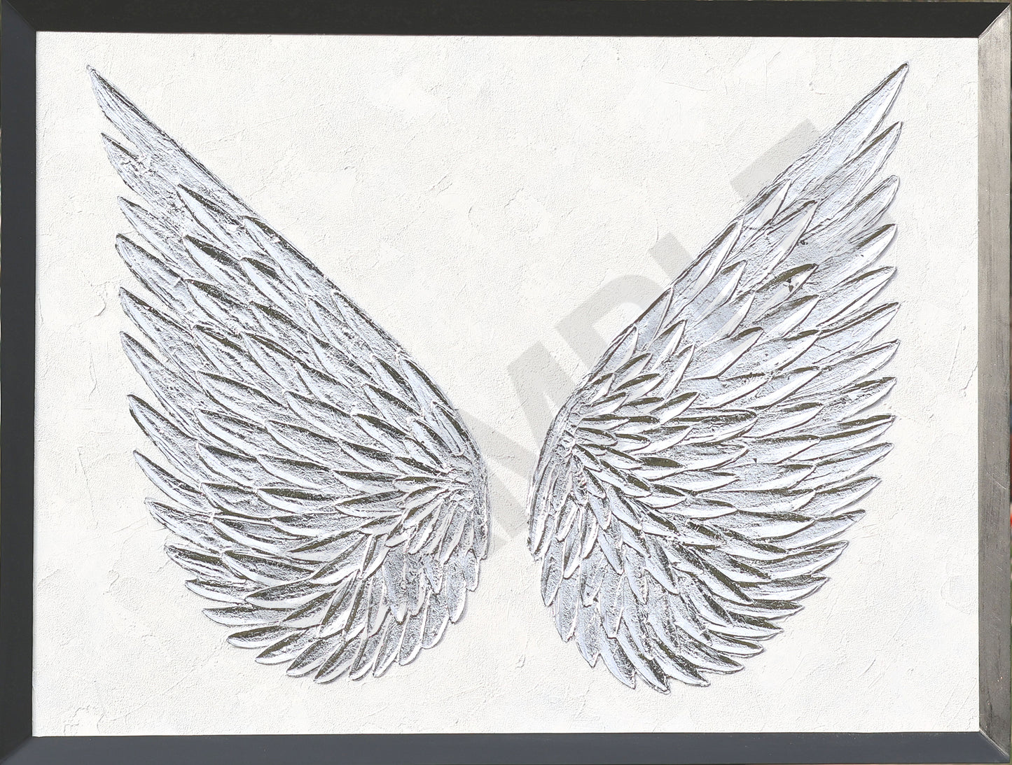 Alas plateadas brillantes