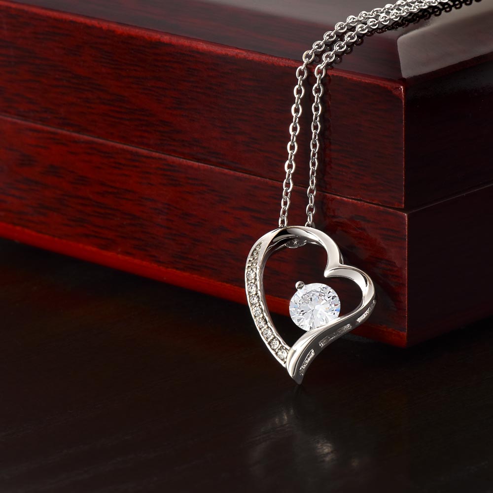 Forever Love Necklace for ANNA – Yellow or White Gold | Name Meaning Jewelry with Message Card | Witchcore Gift for Her