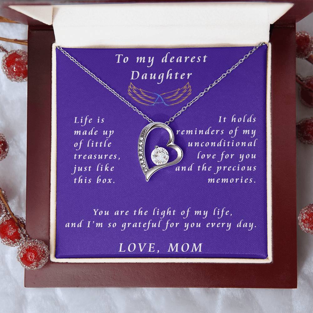 From Mother to Daughter Forever Love Necklace Gift from Mother to Daughter