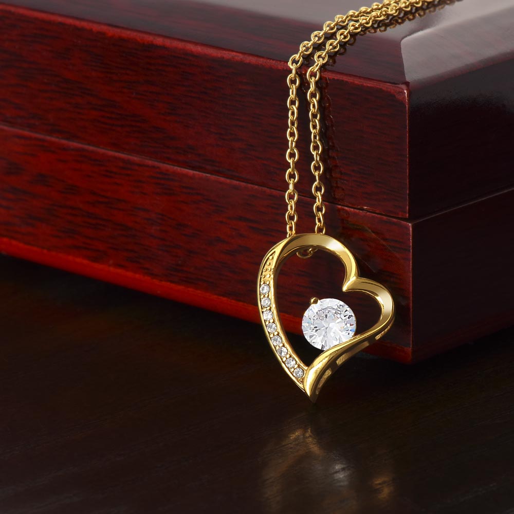 Forever Love Necklace for ANNA – Yellow or White Gold | Name Meaning Jewelry with Message Card | Witchcore Gift for Her