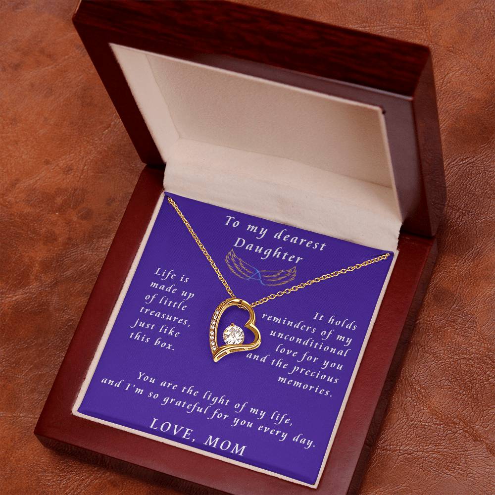 From Mother to Daughter Forever Love Necklace Gift from Mother to Daughter