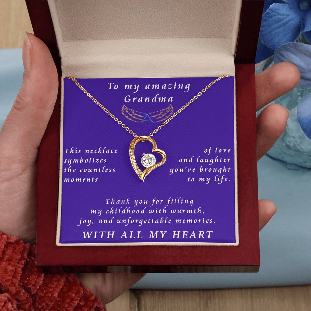 From Granddaughter to Grandmother Forever Love Necklace