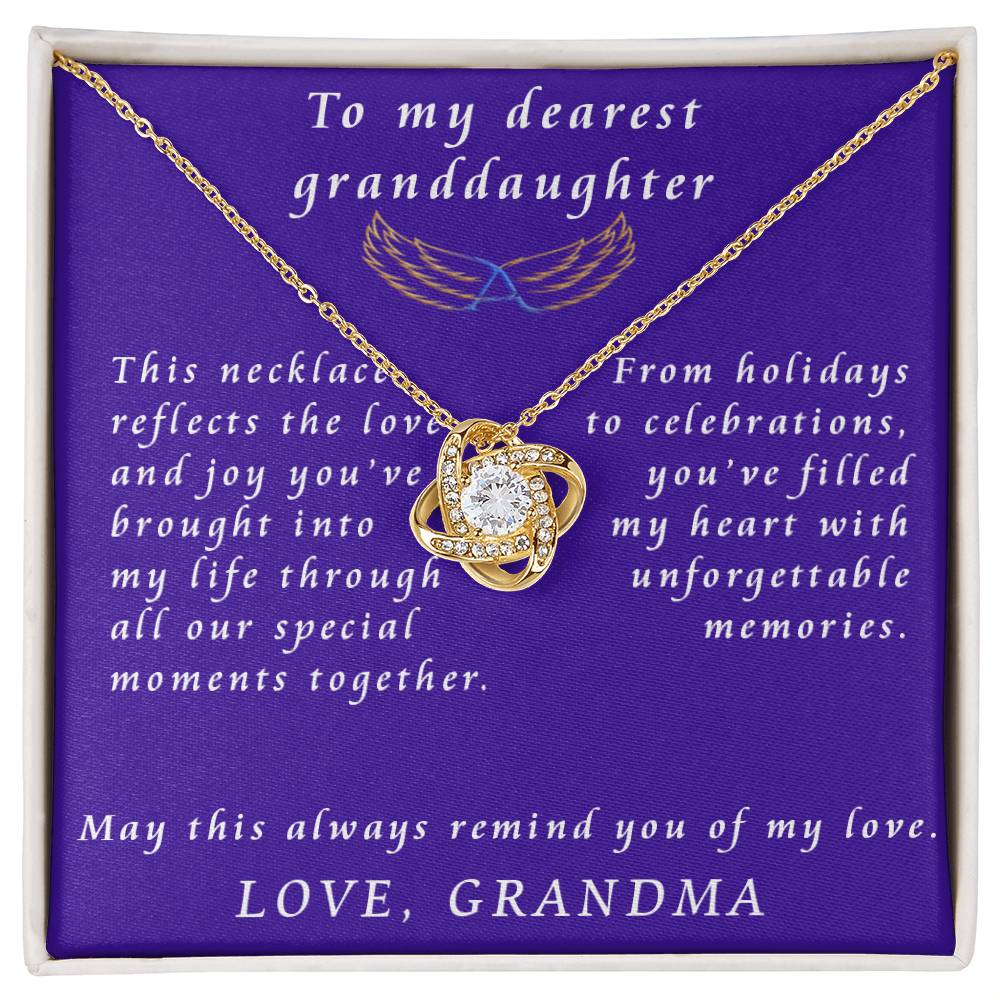 From Grandmother to Granddaughter Love Knot Necklace