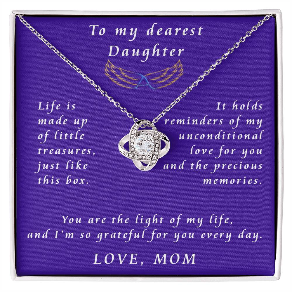 From Mother to Daughter Love Knot Necklace