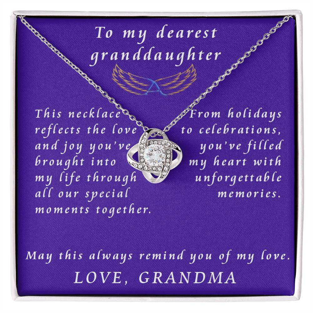 From Grandmother to Granddaughter Love Knot Necklace