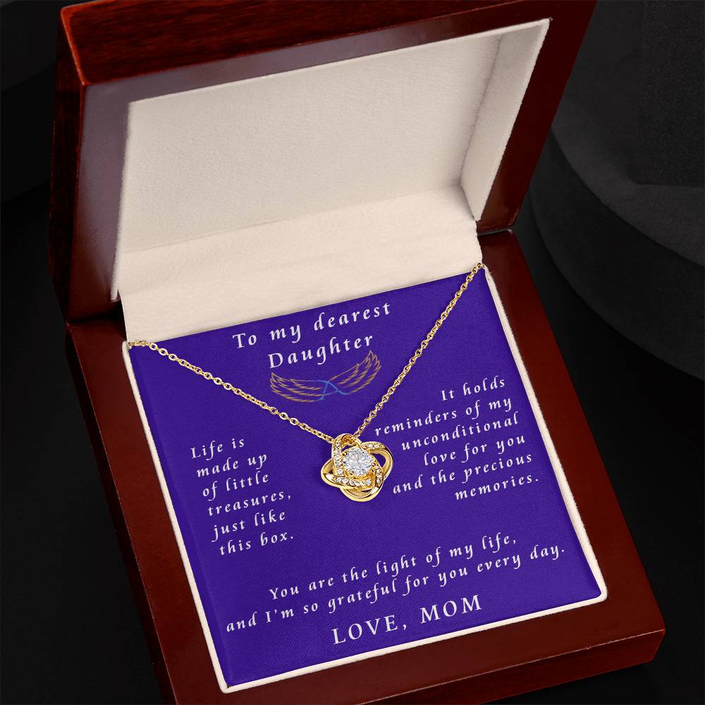 From Mother to Daughter Love Knot Necklace