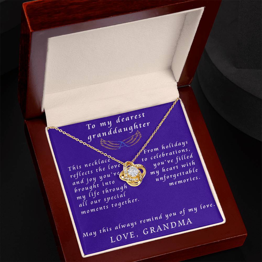 From Grandmother to Granddaughter Love Knot Necklace
