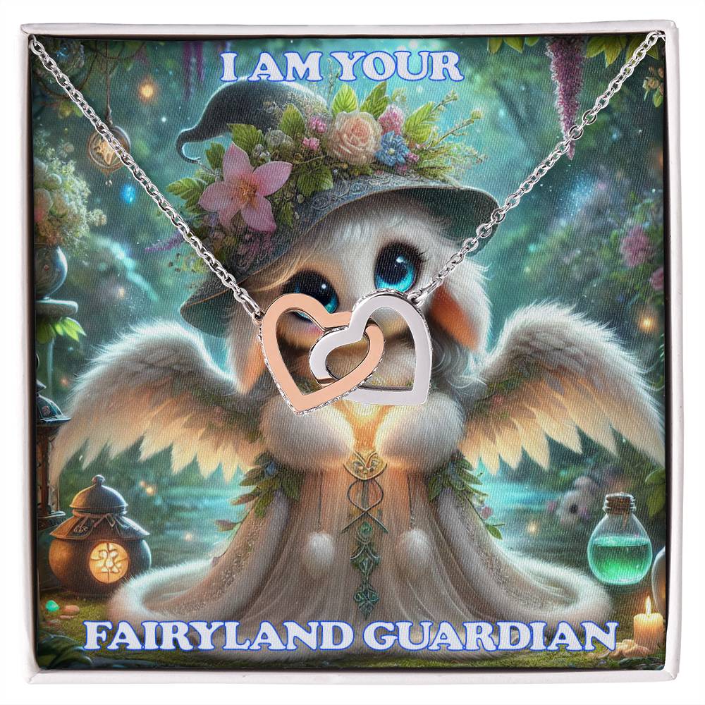 Interlocking Hearts Necklace Fairyland Guardians Anna the Mother