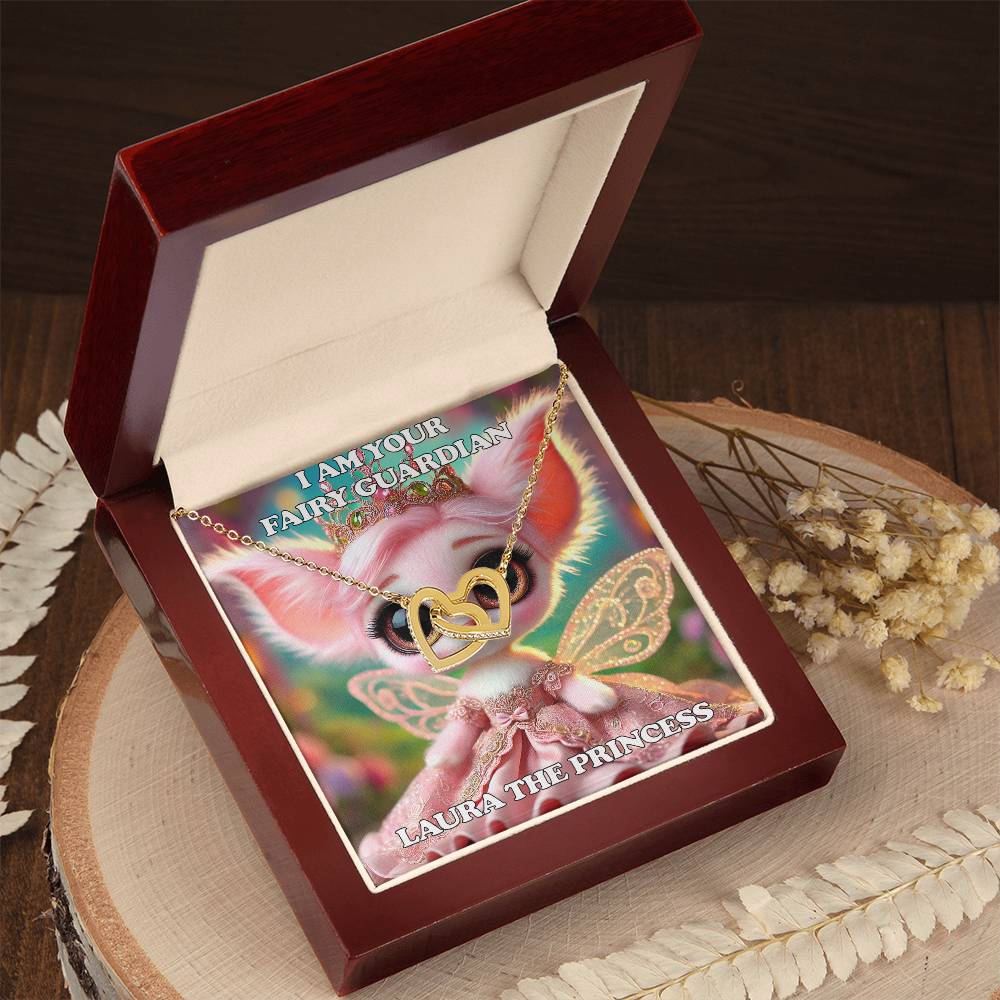 Interlocking Hearts Necklace Fairyland Guardians Laura the Princess