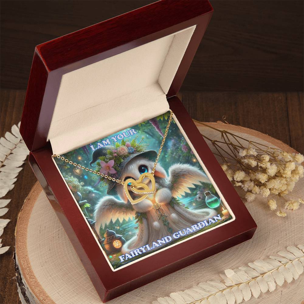 Interlocking Hearts Necklace Fairyland Guardians Anna the Mother