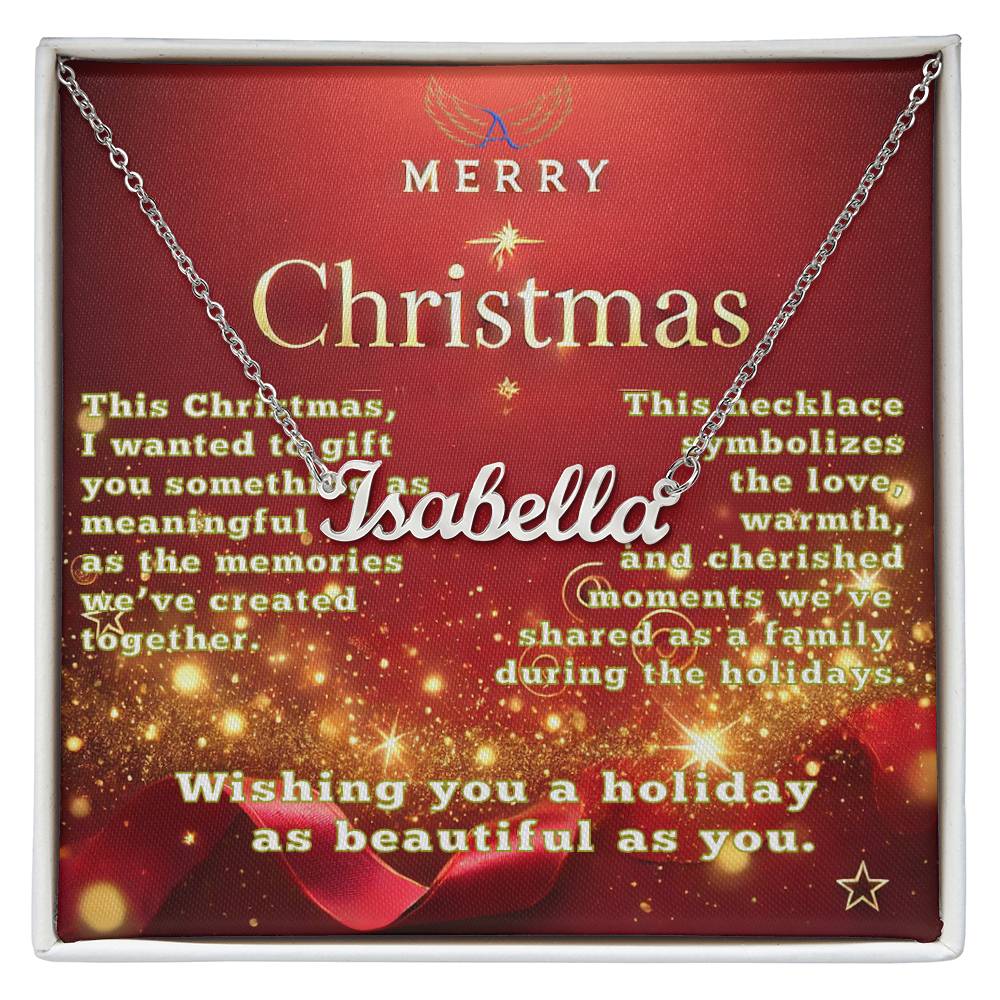 A Personalized Christmas Gift of Love and Meaning Name Necklace