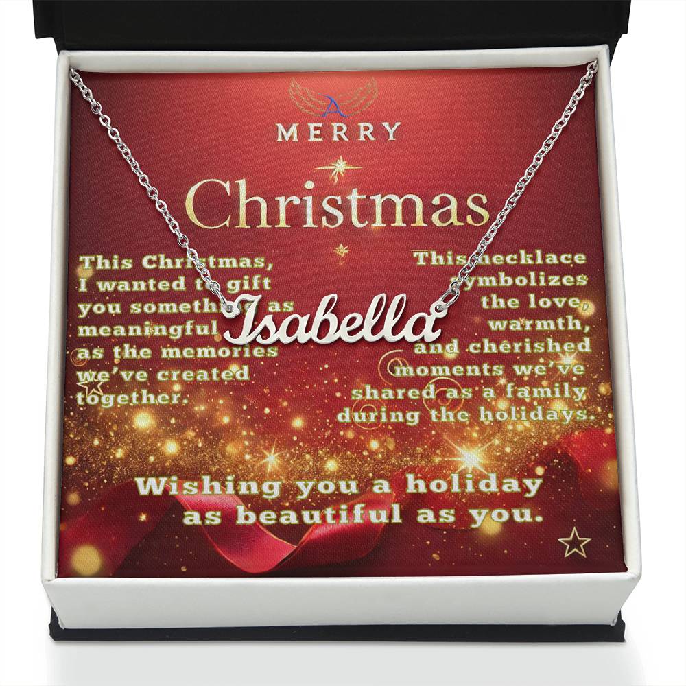 A Personalized Christmas Gift of Love and Meaning Name Necklace