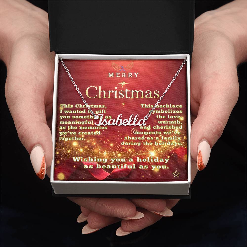 A Personalized Christmas Gift of Love and Meaning Name Necklace