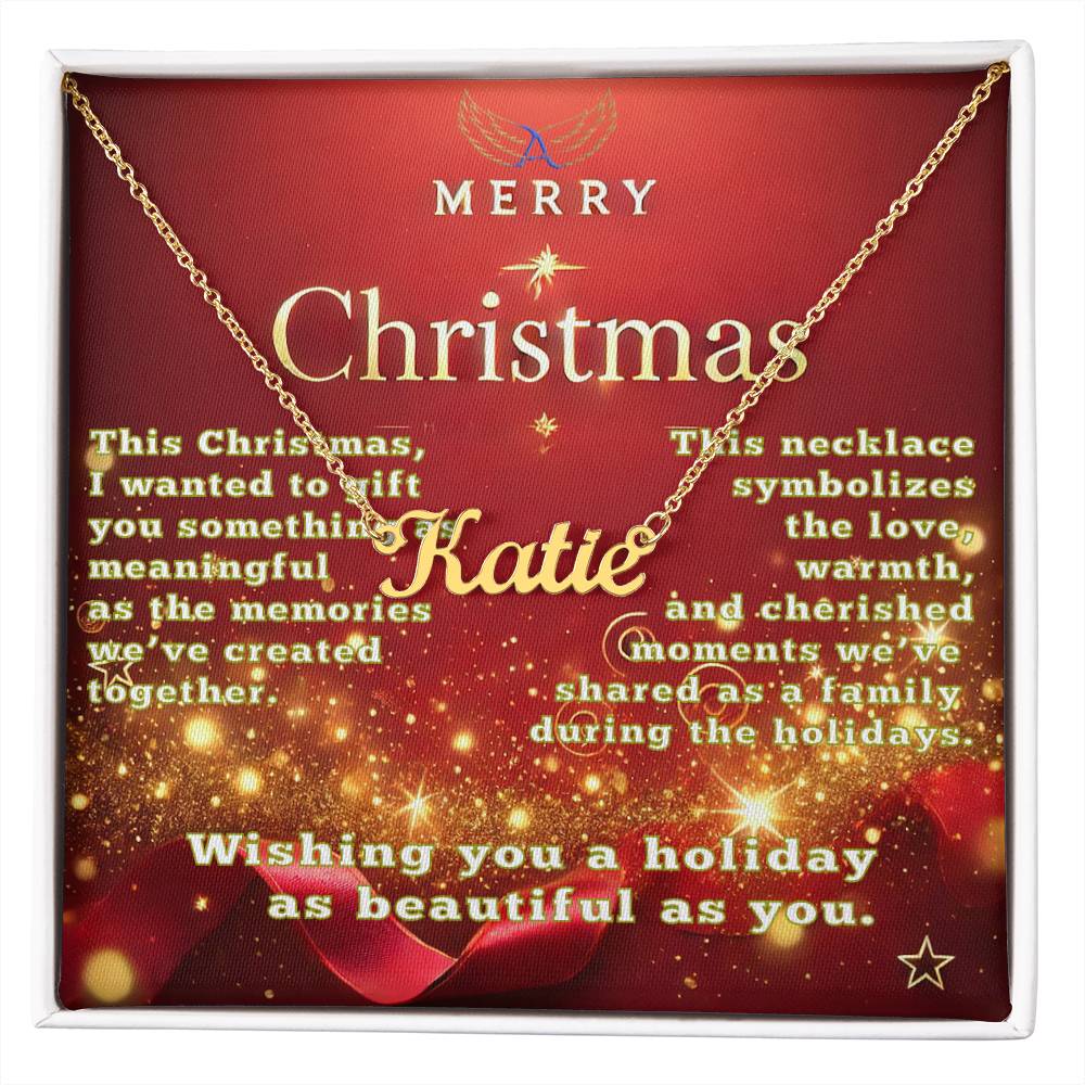 A Personalized Christmas Gift of Love and Meaning Name Necklace