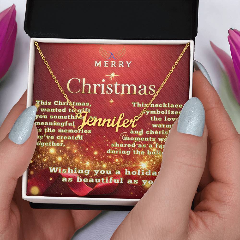 A Personalized Christmas Gift of Love and Meaning Name Necklace