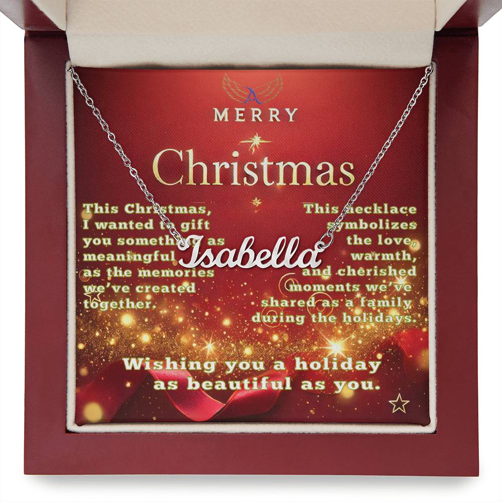 A Personalized Christmas Gift of Love and Meaning Name Necklace