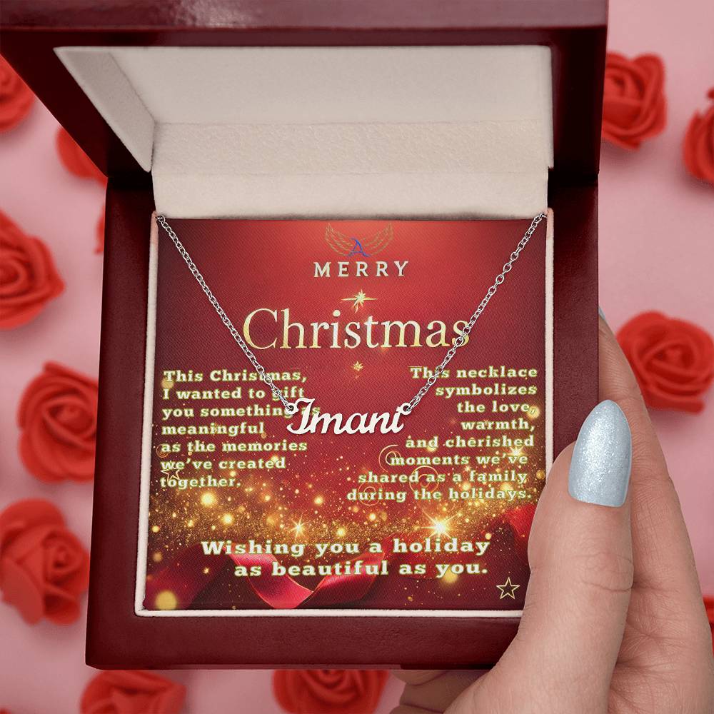 A Personalized Christmas Gift of Love and Meaning Name Necklace
