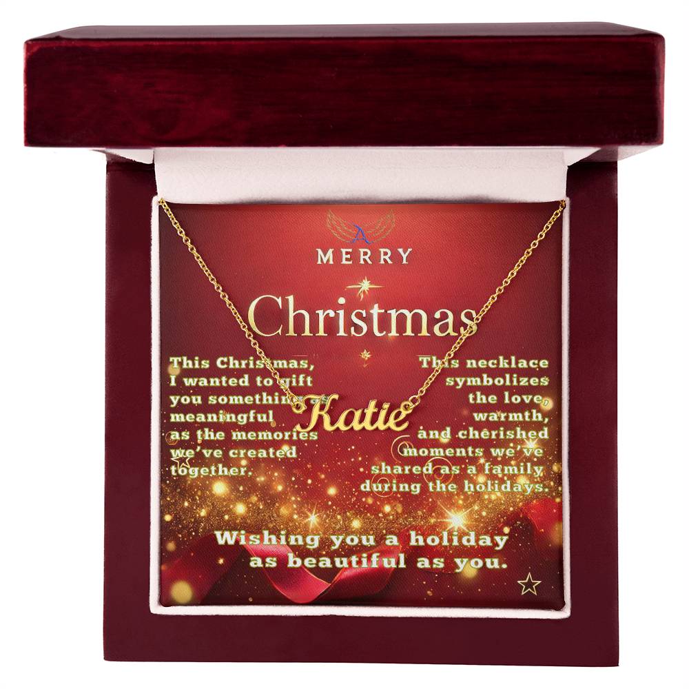 A Personalized Christmas Gift of Love and Meaning Name Necklace