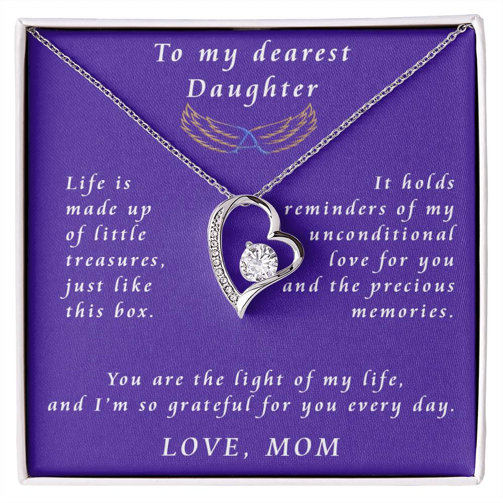 From Mother to Daughter Forever Love Necklace Gift from Mother to Daughter