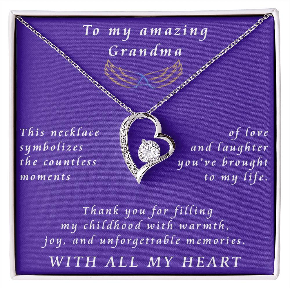 From Granddaughter to Grandmother Forever Love Necklace