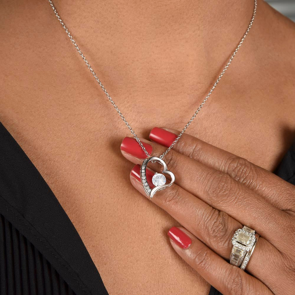 Forever Love Necklace for ANNA – Yellow or White Gold | Name Meaning Jewelry with Message Card | Witchcore Gift for Her