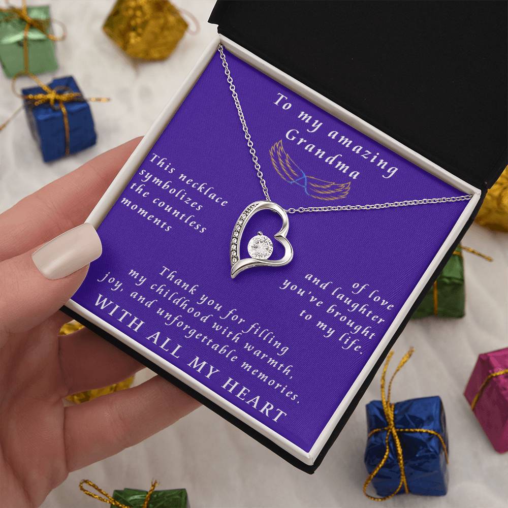 From Granddaughter to Grandmother Forever Love Necklace