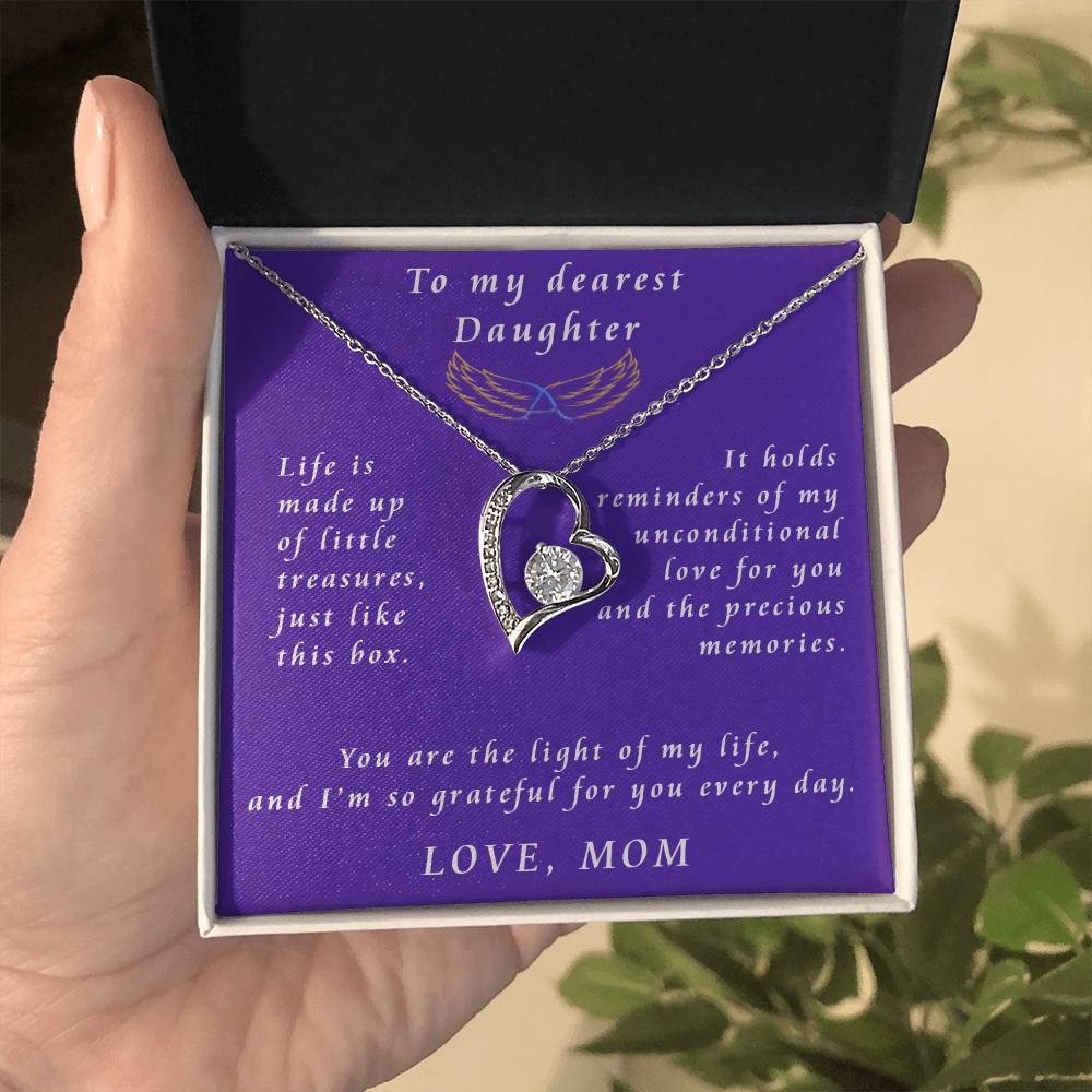 From Mother to Daughter Forever Love Necklace Gift from Mother to Daughter