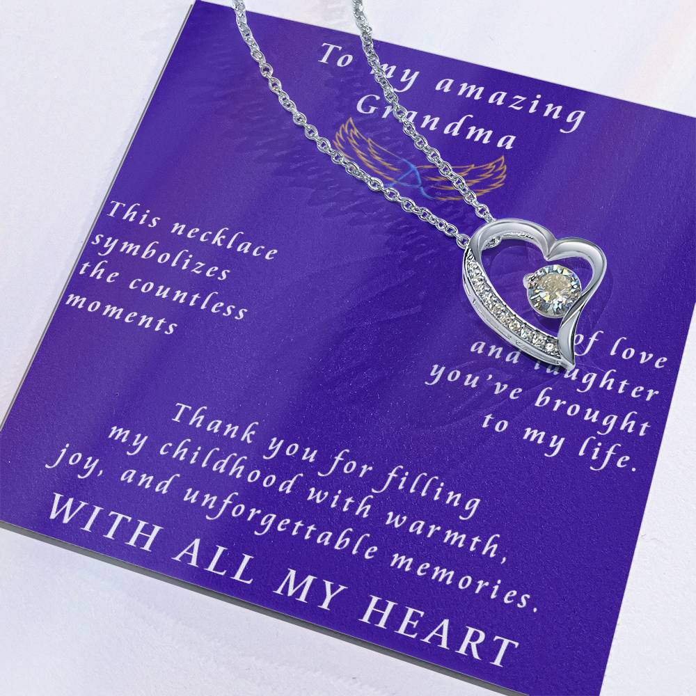 From Granddaughter to Grandmother Forever Love Necklace