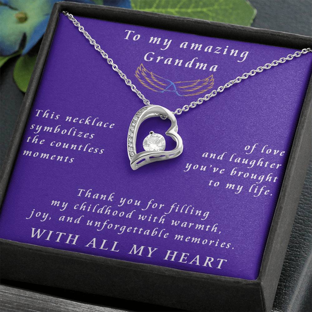 From Granddaughter to Grandmother Forever Love Necklace