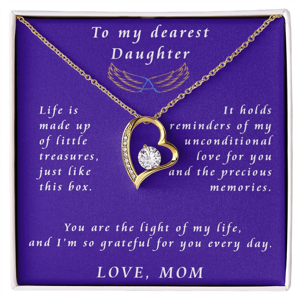 From Mother to Daughter Forever Love Necklace Gift from Mother to Daughter