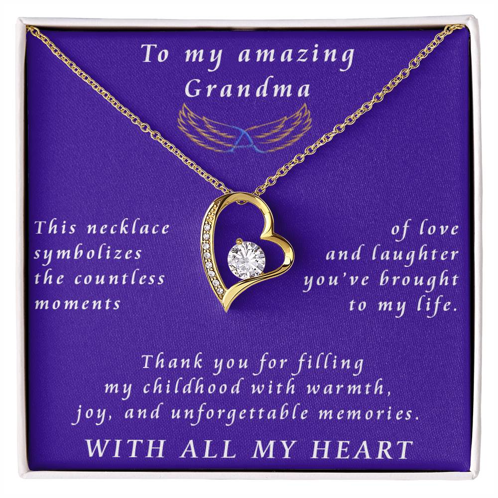 From Granddaughter to Grandmother Forever Love Necklace