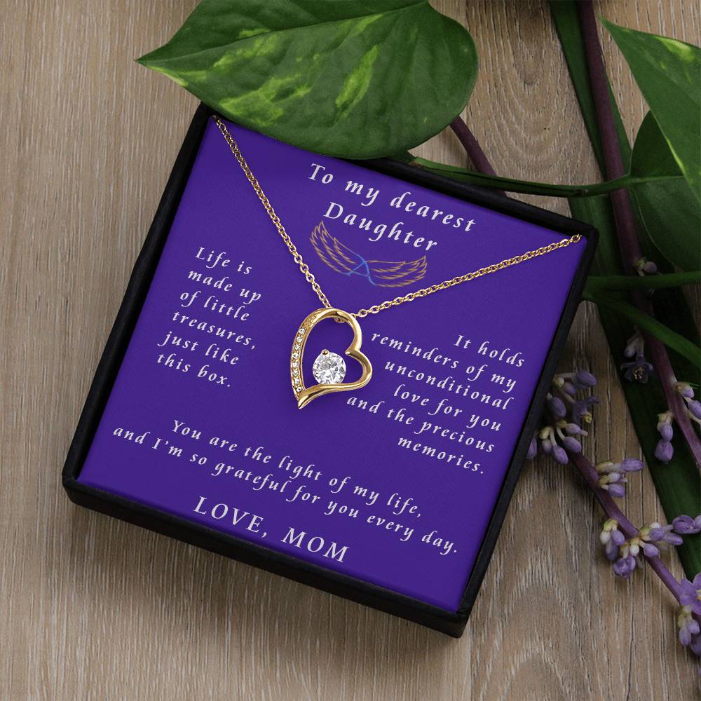 From Mother to Daughter Forever Love Necklace Gift from Mother to Daughter