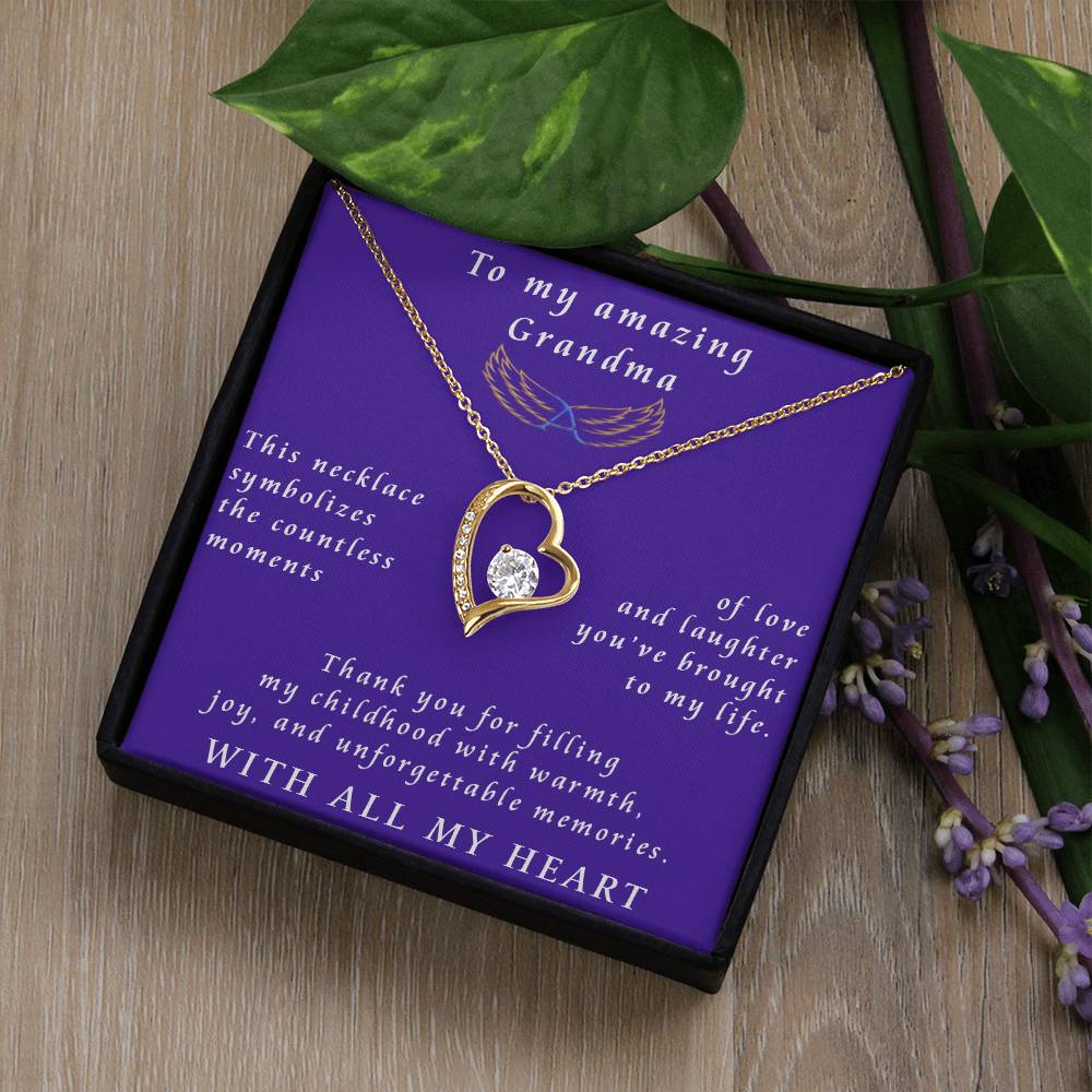 From Granddaughter to Grandmother Forever Love Necklace