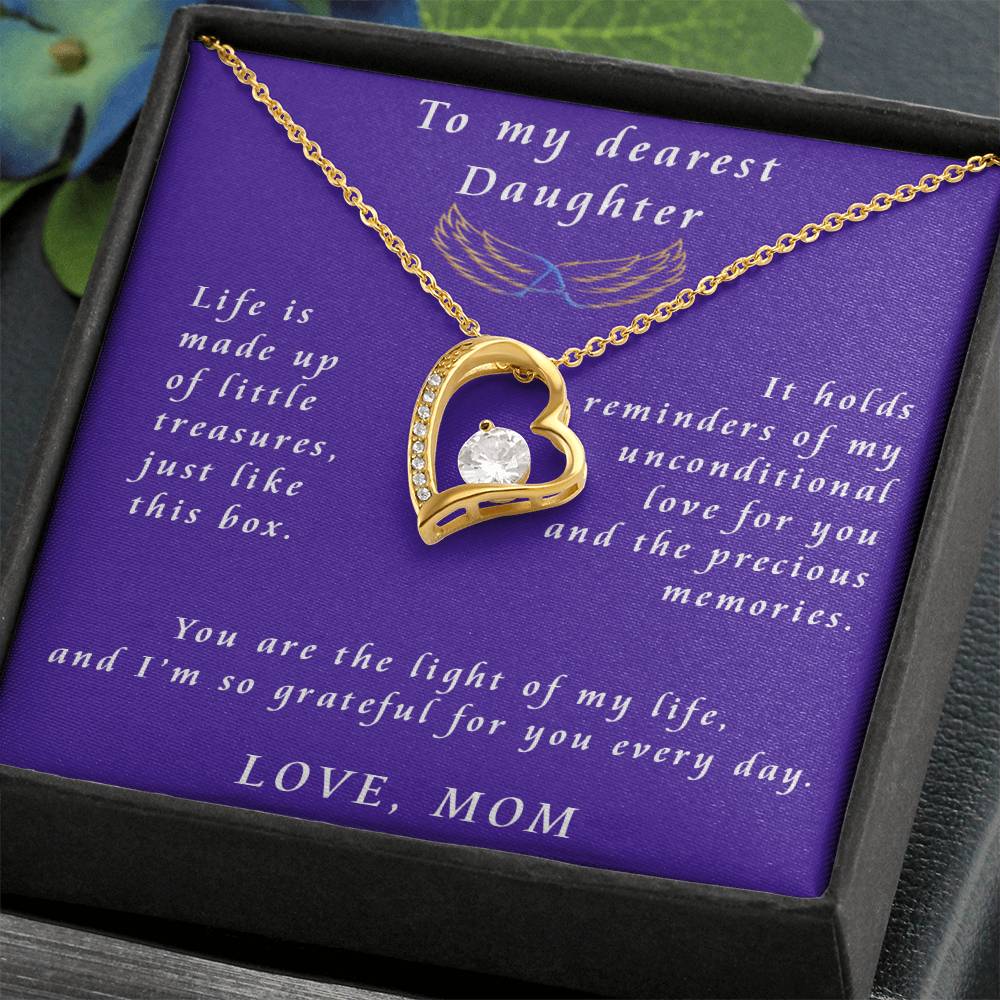 From Mother to Daughter Forever Love Necklace Gift from Mother to Daughter